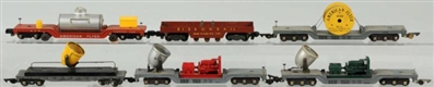 LOT OF 6: AMERICAN FLYER S-GAUGE FREIGHT CARS.    