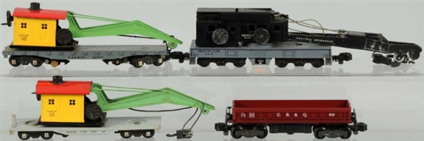 LOT OF 4: AMERICAN FLYER S-GAUGE FREIGHT CARS.    