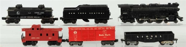 LOT OF 6: LIONEL NO. 2065 FREIGHT TRAIN SET.      