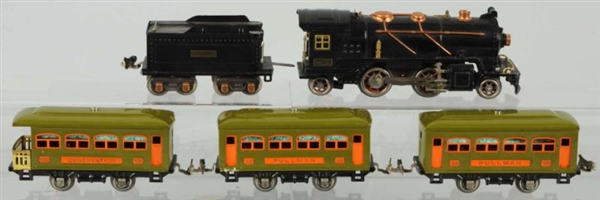 LIONEL O-GAUGE NO. 262 PASSENGER TRAIN SET.       