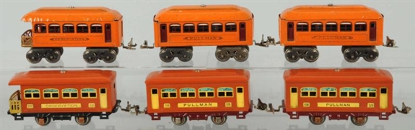 LOT OF 6: LIONEL O-GAUGE PASSENGER TRAIN CARS.    