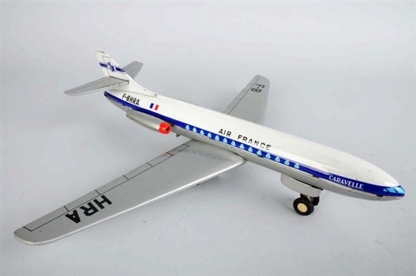 TIN JOUSTRA AIR FRANCE AIRPLANE FRICTION TOY.     