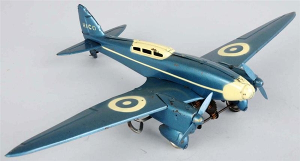 TIN LITHO RICO AIRPLANE WIND-UP TOY.              