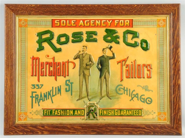 ROSE & COMPANY TAILORS SIGN.                      