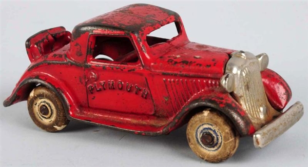 CAST IRON PLYMOUTH ROADSTER TOY.                  
