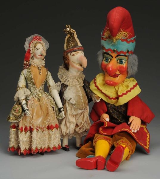 LOT OF 3: ASSORTED PUNCH DOLLS.                   