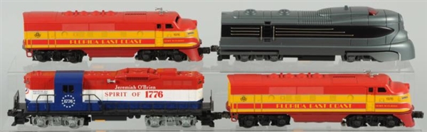 LOT OF 4: CONTEMPORARY LIONEL TRAIN ENGINES.      