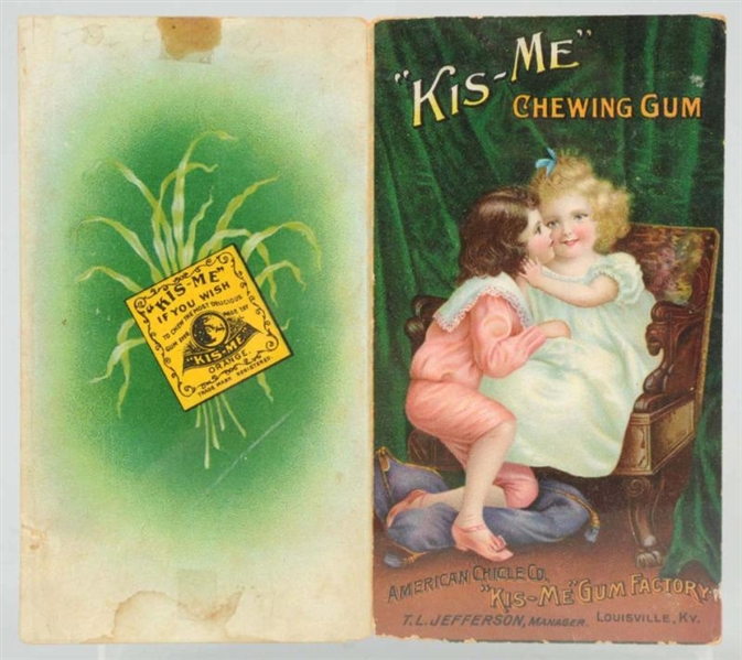 EARLY KIS-ME CHEWING GUM TRADE CARD.              
