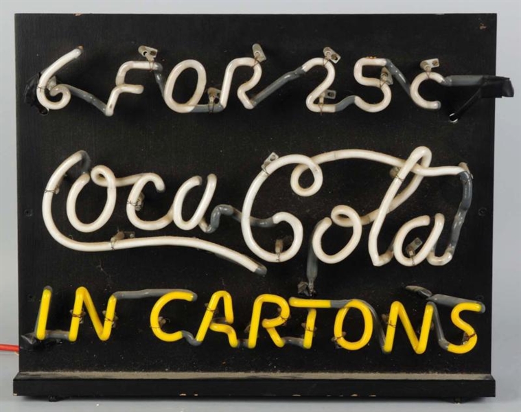 EARLY COCA-COLA NEON SIGN.                        