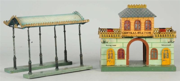 HAND-PAINTED MARKLIN O-GAUGE CENTRAL STATION.     