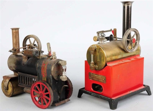 LOT OF 2: EARLY WEEDEN STEAM ENGINES.             