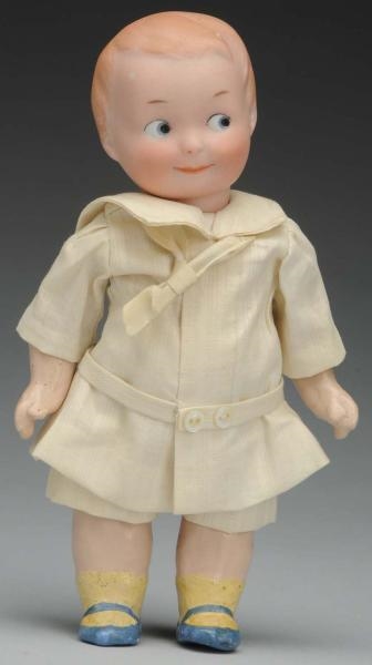 ADORABLE GERMAN BISQUE GOOGLY DOLL.               