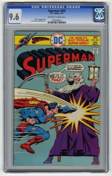 SUPERMAN #295 CGC 9.6 D.C. COMICS 1/76.           