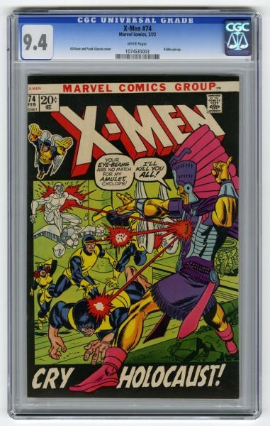 X-MEN #74 CGC 9.4 MARVEL COMICS 2/72.             
