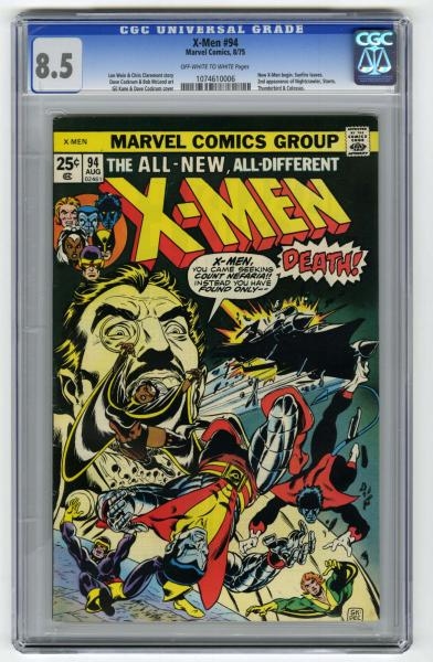 X-MEN #94 CGC 8.5 MARVEL COMICS 8/75.             