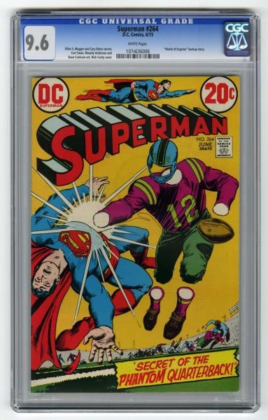 SUPERMAN #264 CGC 9.6 D.C. COMICS 6/73.           