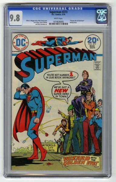SUPERMAN #273 CGC 9.8 D.C. COMICS 3/74.           