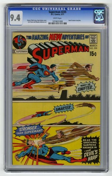 SUPERMAN #235 CGC 9.4 D.C. COMICS 3/71.           