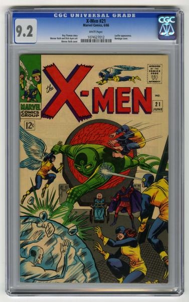 X-MEN #21 CGC 9.2 MARVEL COMICS 6/66.             