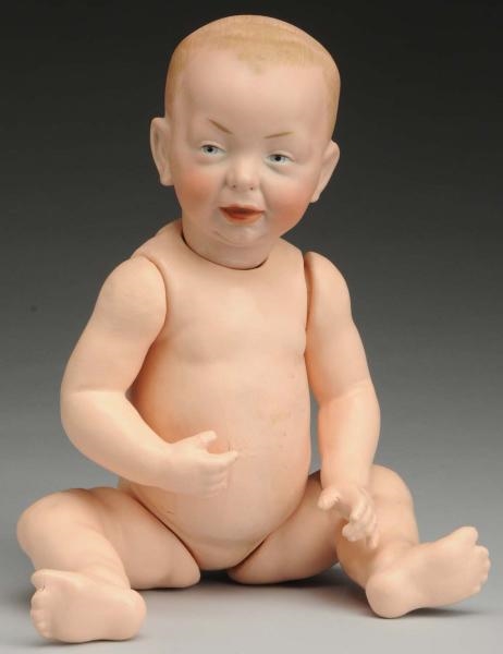 DESIRABLE GERMAN BISQUE CHARACTER BABY DOLL.      