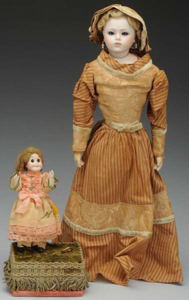 LOT OF 2 ARTIST FRENCH DOLLS.                     