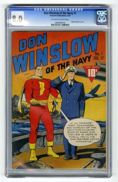 DON WINSLOW OF THE NAVY #1 CGC 8.0.               