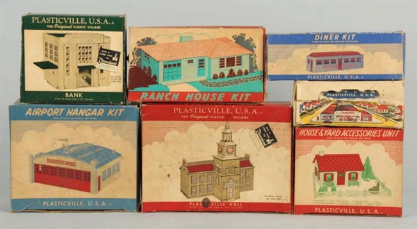 LOT OF ASSORTED PLASTICVILLE PIECES.              