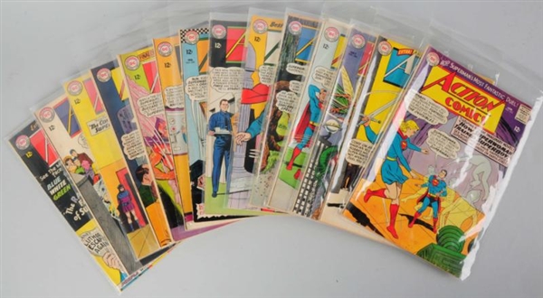 LOT OF 15: 1960S ACTION SUPERMAN COMIC BOOKS.     