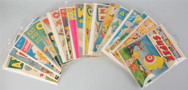LOT OF 18: 1940S-50S FUNNY COMIC BOOKS.           