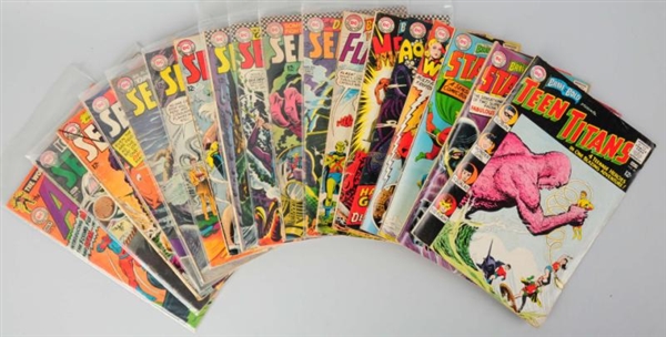 LOT OF 18: 1960S DC SUPERHERO COMIC BOOKS.        