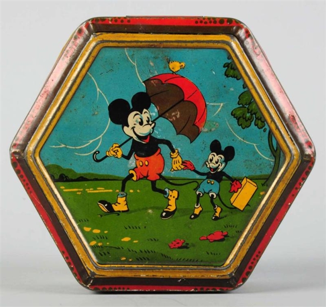 WALT DISNEY MICKEY MOUSE BISCUIT TIN.             