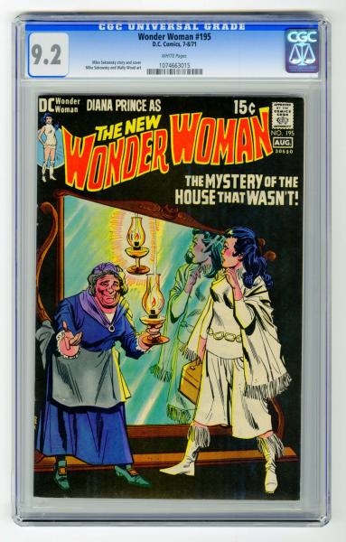WONDER WOMAN #195 CGC 9.2 D.C. COMICS 7-8/71.     