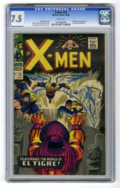 X-MEN #25 CGC 7.5 MARVEL COMICS 10/66.            