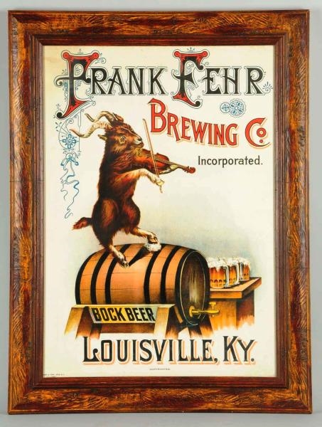 PAPER FRANK FEHR BREWING CO. POSTER.              