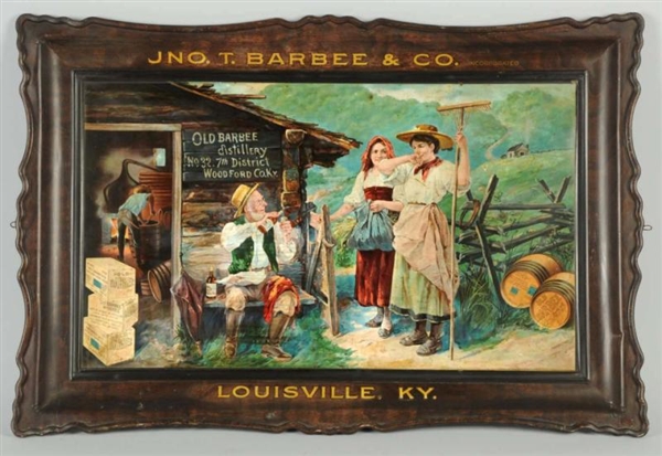 JNO. T. BARBEE & CO. WHISKEY SIGN.                