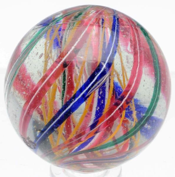 COMPLEX 3-STAGE CORE SWIRL MARBLE.                