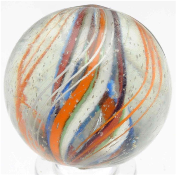 ENGLISH STYLE DIVIDED CORE SWIRL MARBLE.          
