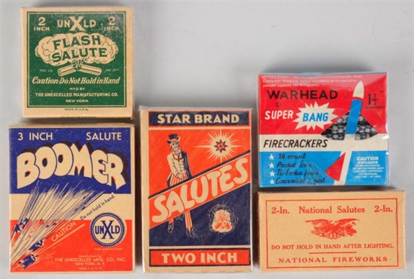 LOT OF 5: FIRECRACKER PACKS.                      