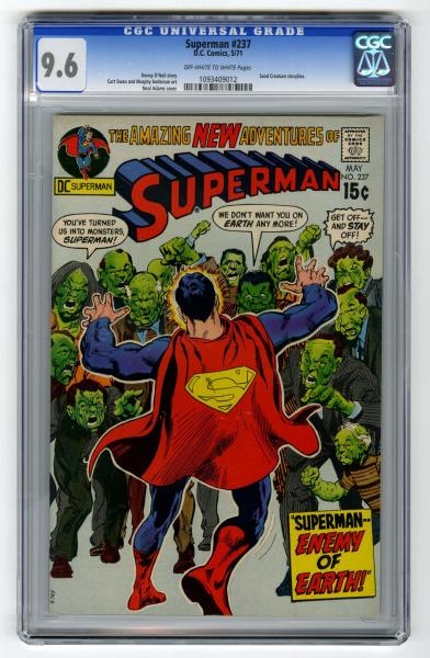 SUPERMAN #237 CGC 9.6 D. C. COMICS 5/71.          