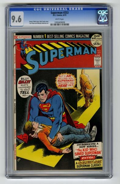 SUPERMAN #253 CGC 9.6 D.C. COMICS 6/72.           