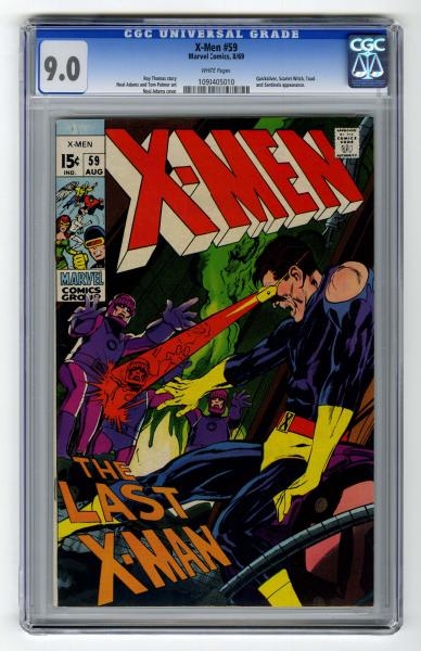 X-MEN #59 CGC 9.0 MARVEL COMICS 8/69.             