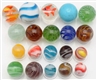 LOT OF 20: ASSORTED MARBLES.                      