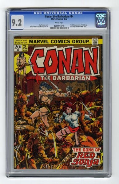 CONAN THE BARBARIAN #24 CGC 9.2 MARVEL COMICS.    