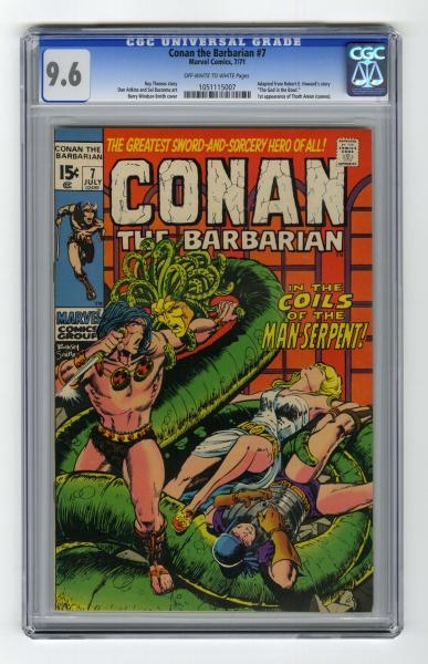 CONAN THE BARBARIAN #7 CGC 9.6 MARVEL COMICS 7/71 