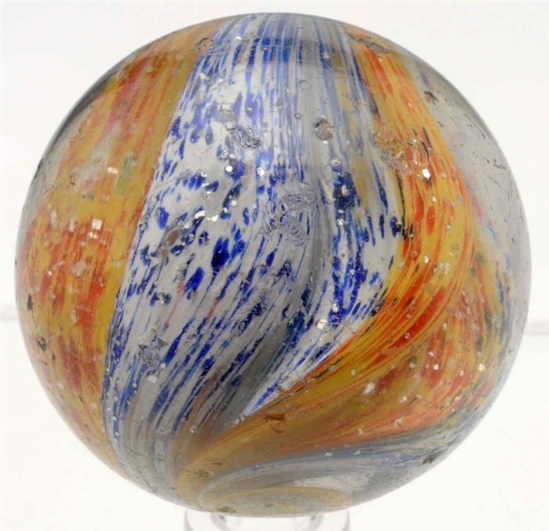 LARGE 4-LOBED ONIONSKIN MARBLE WITH MICA.         