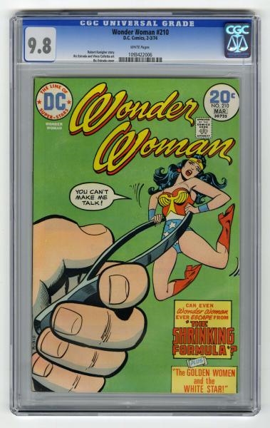 WONDER WOMAN #210 CGC 9.8 D.C. COMICS 2-3/74.     