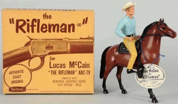 HARTLAND LUCAS MCCAIN "RIFLEMAN" FIGURE ON HORSE. 