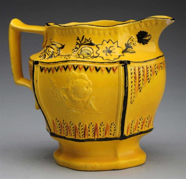 EXTREMELY RARE YELLOW CANARY CREAM PITCHER.       