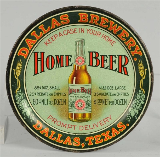 DALLAS BREWERY ADVERTISING TIP TRAY.              