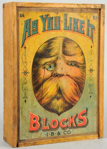 EARLY IVES PAPER ON WOOD "AS YOU LIKE IT" BLOCKS. 